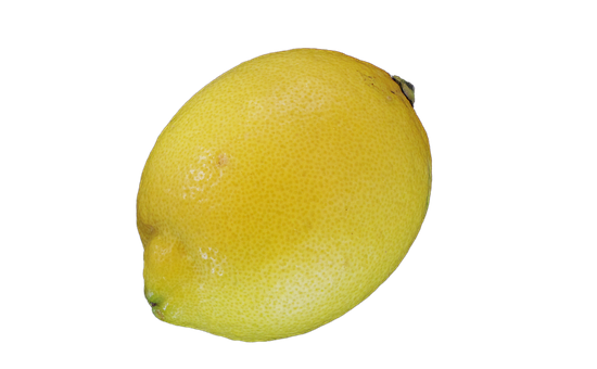 Fresh Lemon Black Background PNG Image