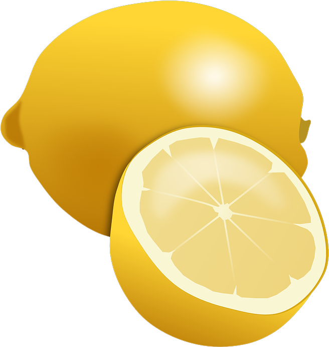 Fresh Lemon Slice Illustration PNG Image