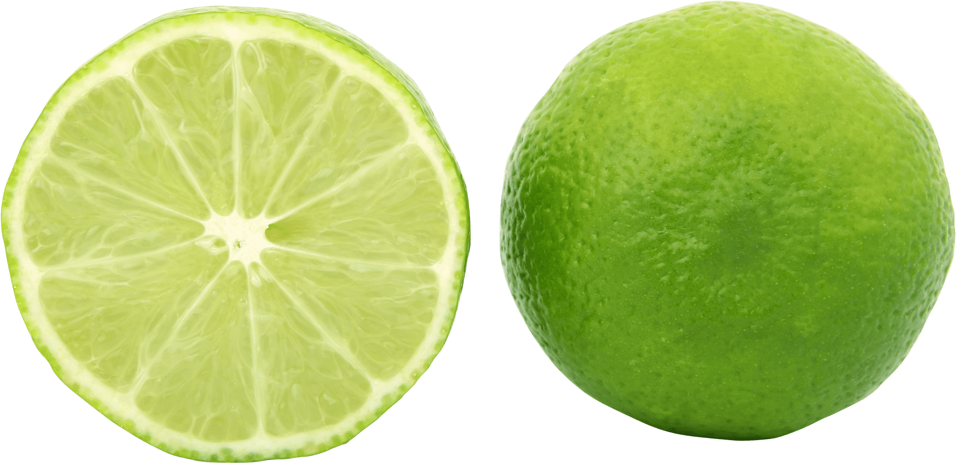 Fresh Limeand Slice PNG Image