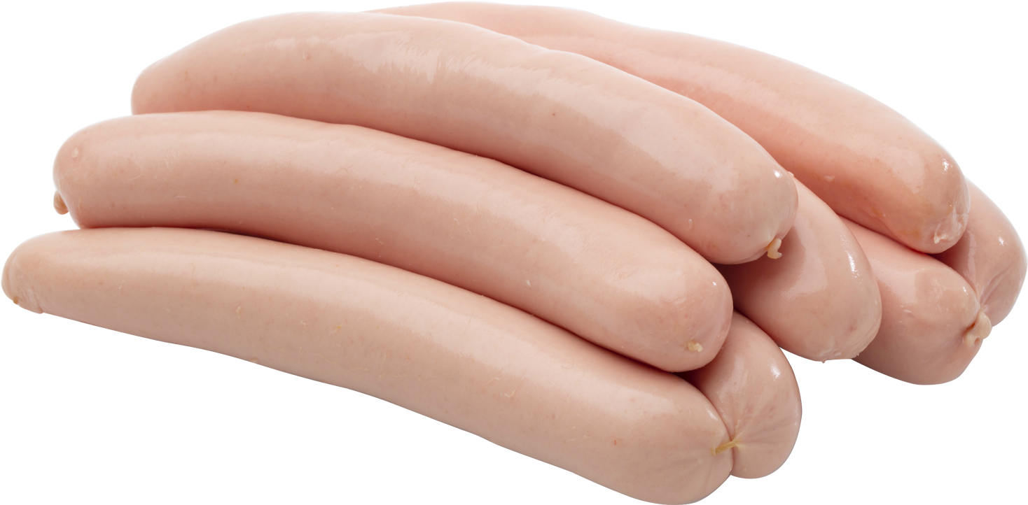 Fresh Link Sausages Isolated PNG Image