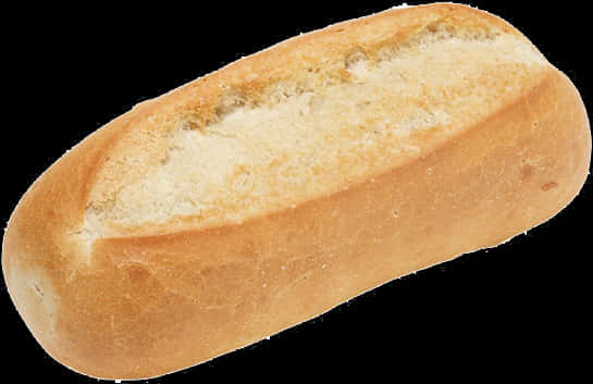 Fresh Loafof Breadon Black Background PNG Image