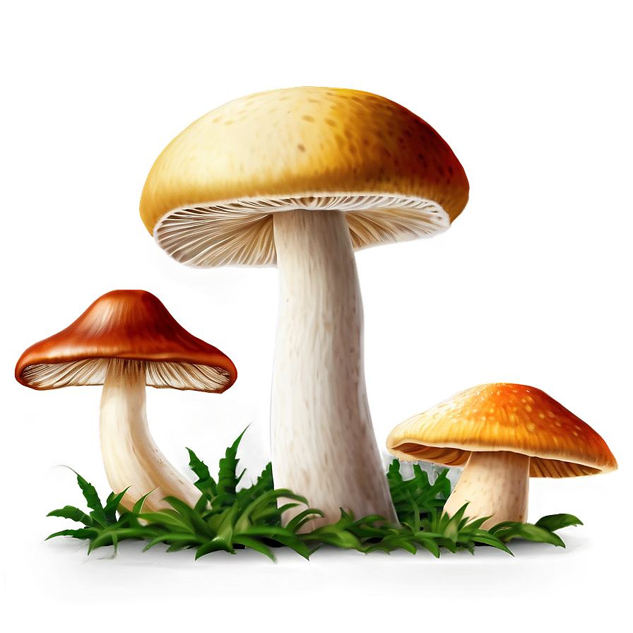 Fresh Mushrooms Png Emi PNG Image