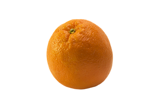 Fresh Orangeon Black Background PNG Image