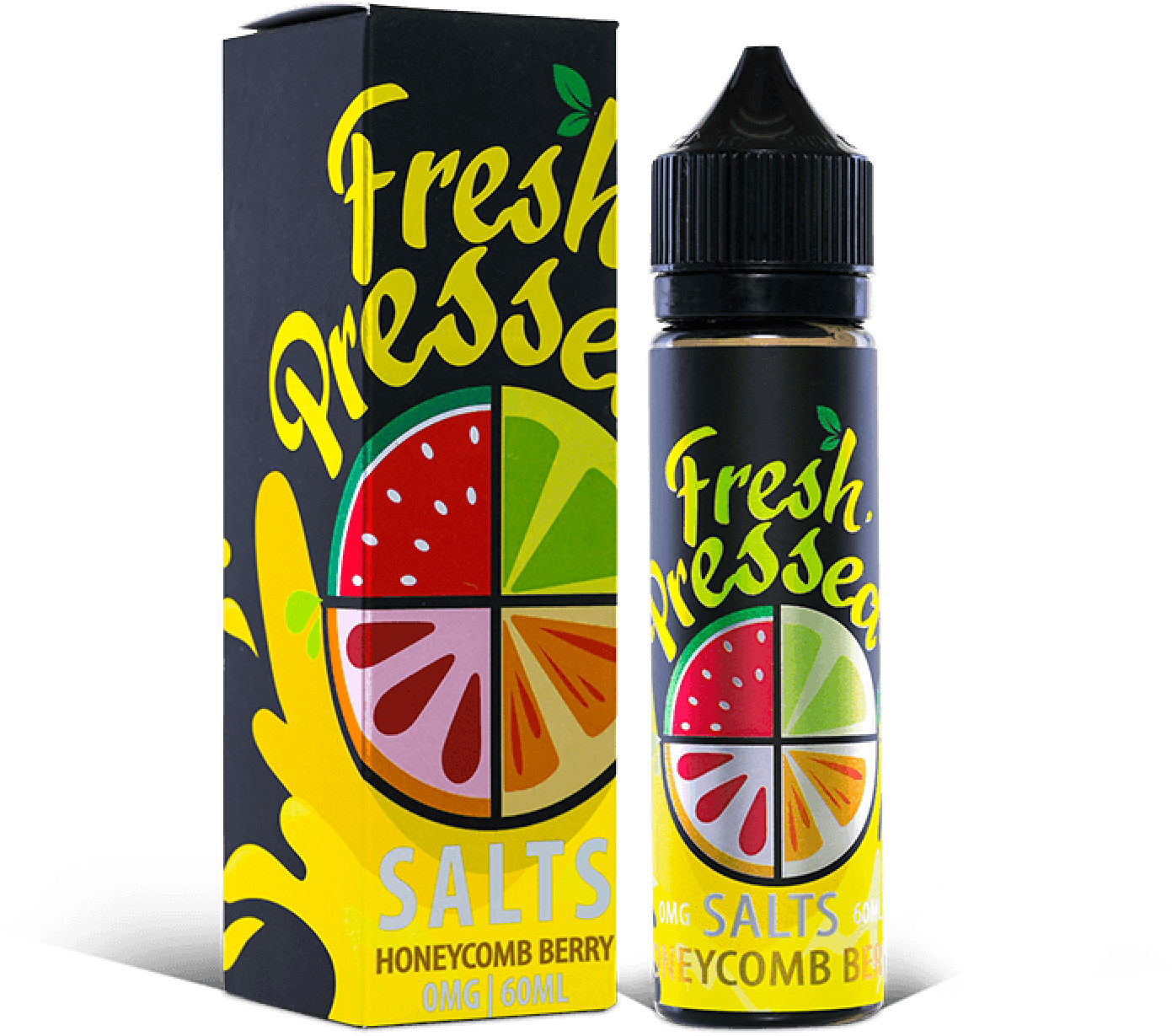 Fresh Pressed Salts Honeycomb Berry Eliquid Packaging PNG Image