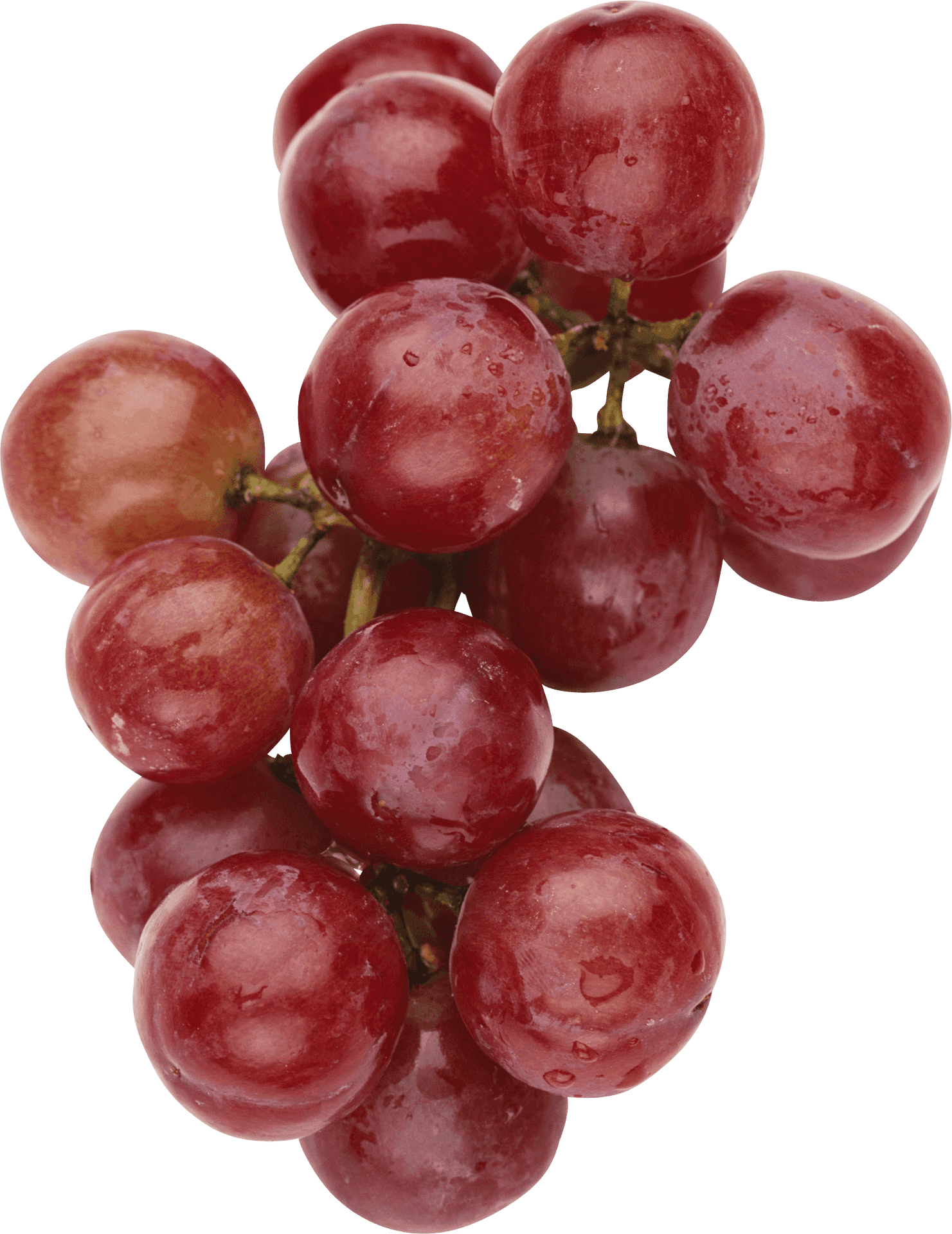 Fresh Red Grapes Cluster.png PNG Image