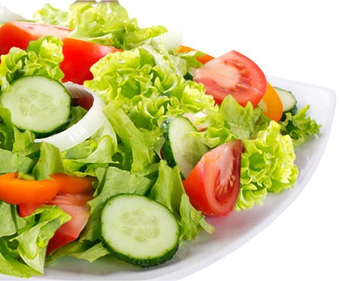 Fresh Vegetable Salad Plate.png PNG Image