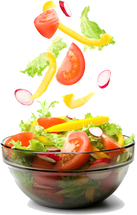 Fresh Vegetable Salad Toss PNG Image