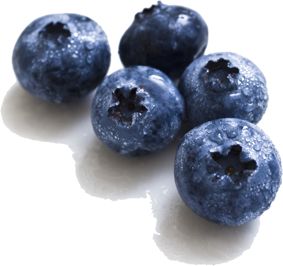 Fresh Water Dropletson Blueberries PNG Image