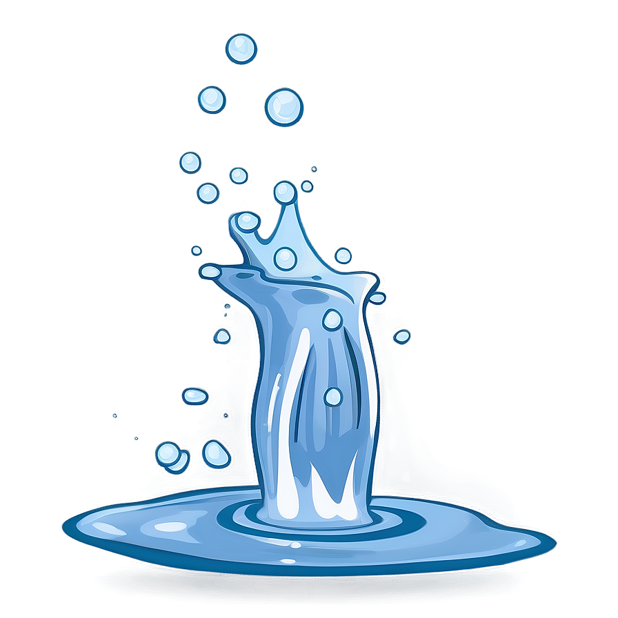 Fresh Water Splash Cartoon Png Cbe5 PNG Image