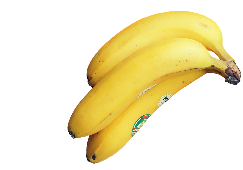 Fresh Yellow Bananas Cluster PNG Image