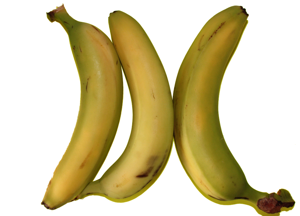 Fresh Yellow Bananas Isolated PNG Image