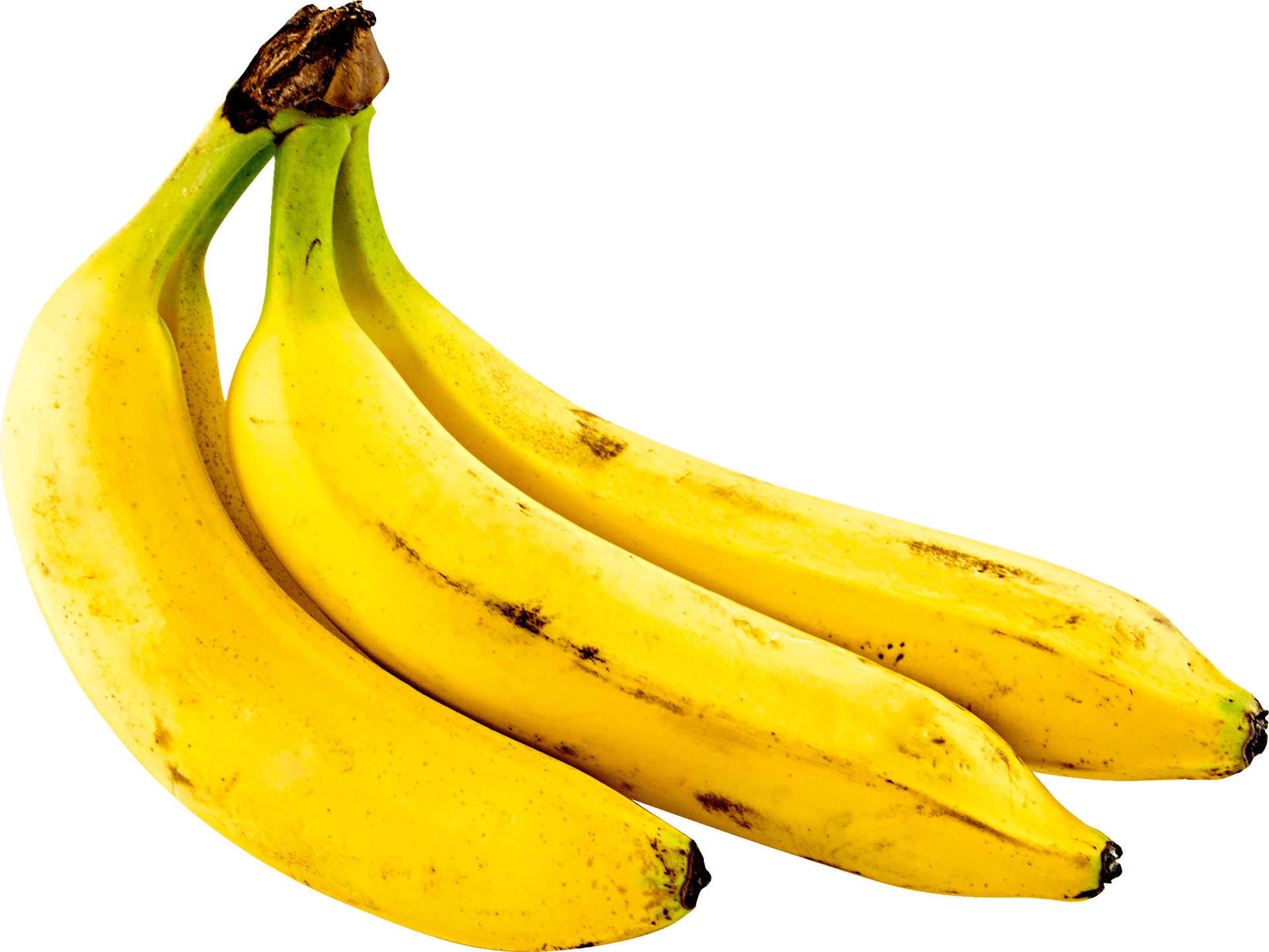 Fresh Yellow Bananas Isolated PNG Image