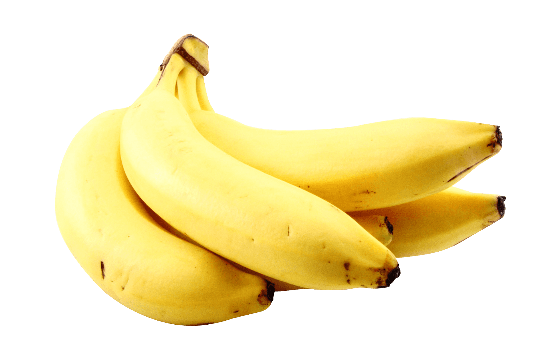 Fresh Yellow Bananas Transparent Background PNG Image