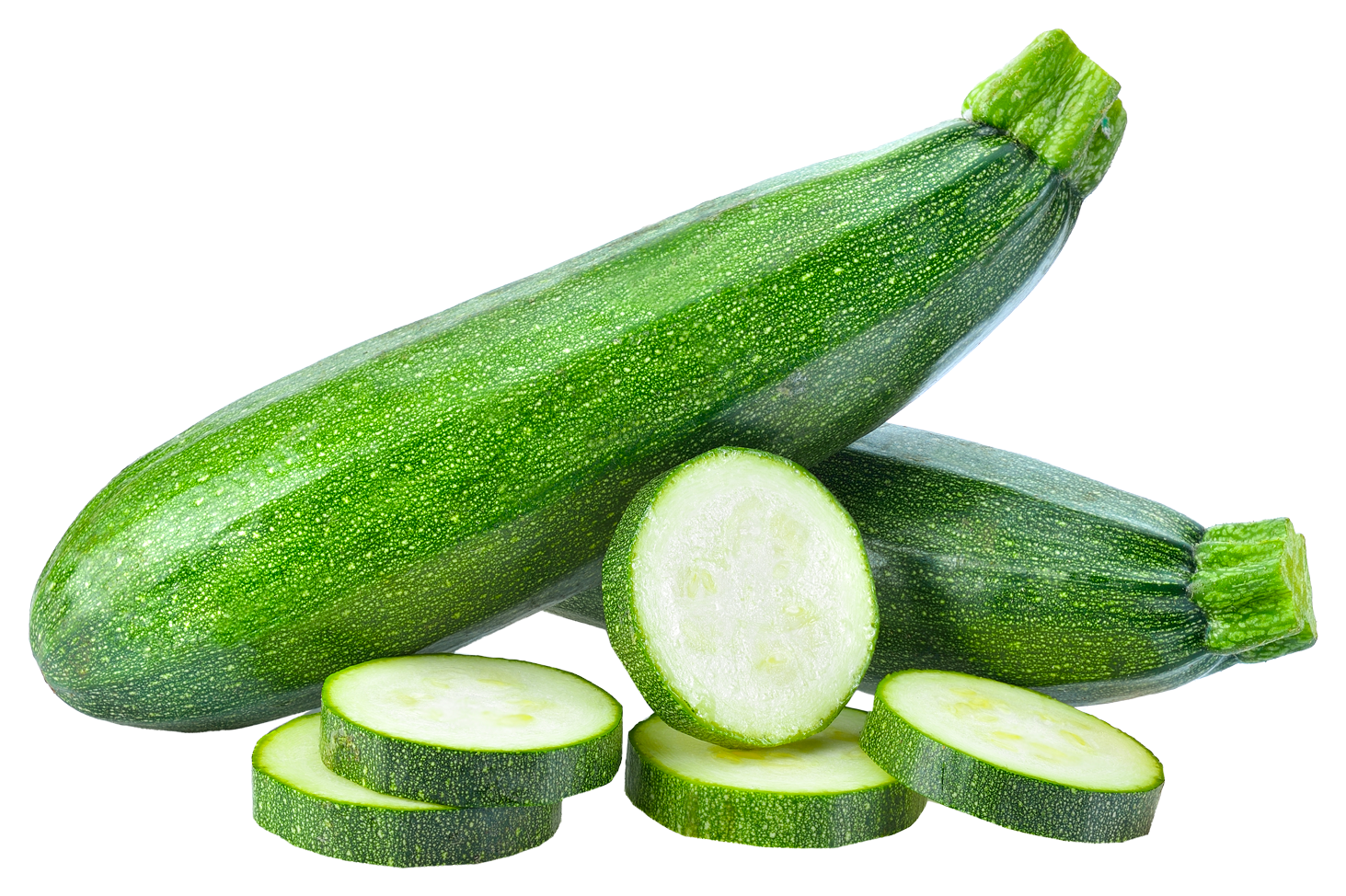 Fresh Zucchiniand Slices.png PNG Image