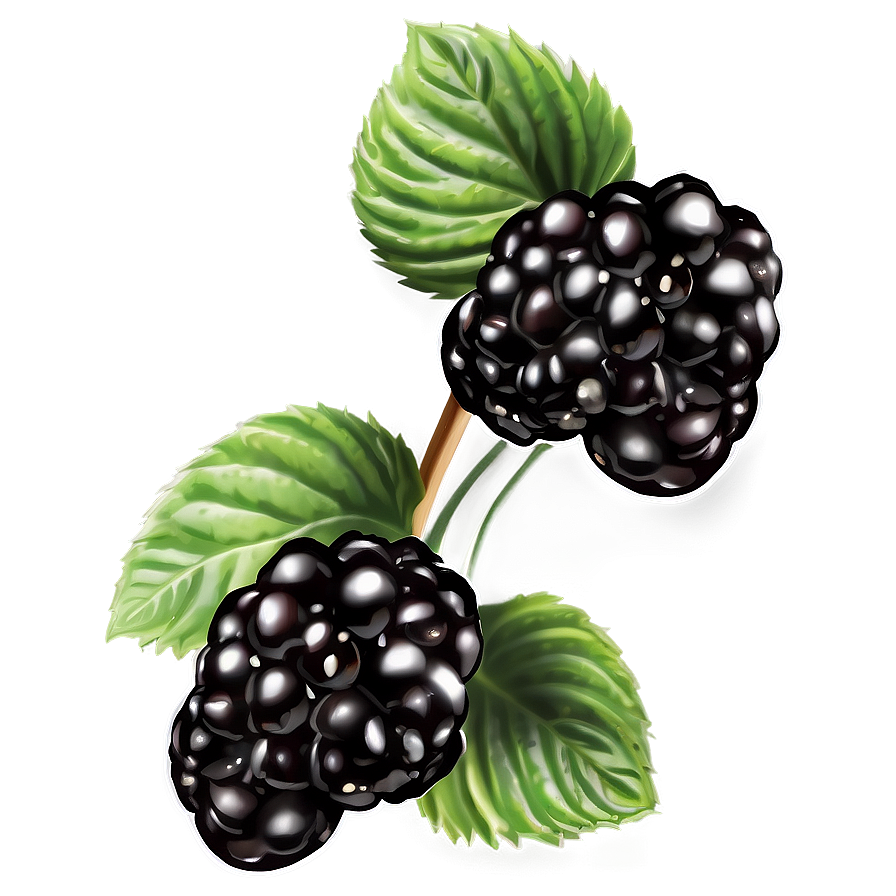 Freshly Washed Blackberry Png Frk PNG Image