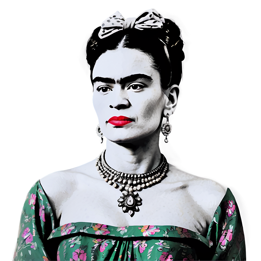 Frida Kahlo Portrait Mexico Png Yjo65 PNG Image