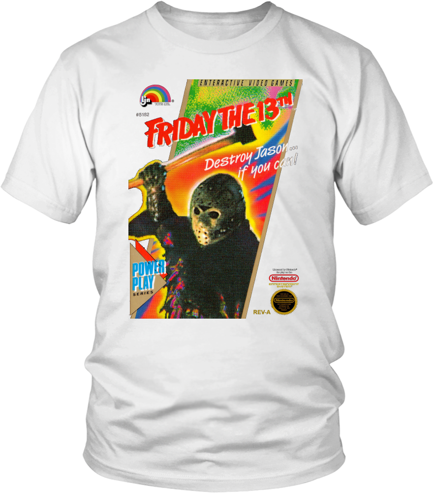 Fridaythe13th Video Game T Shirt Design PNG Image