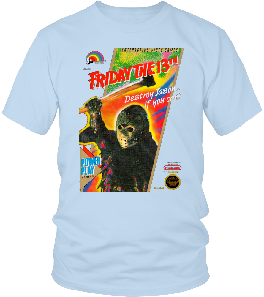 Fridaythe13th Video Game T Shirt Design PNG Image