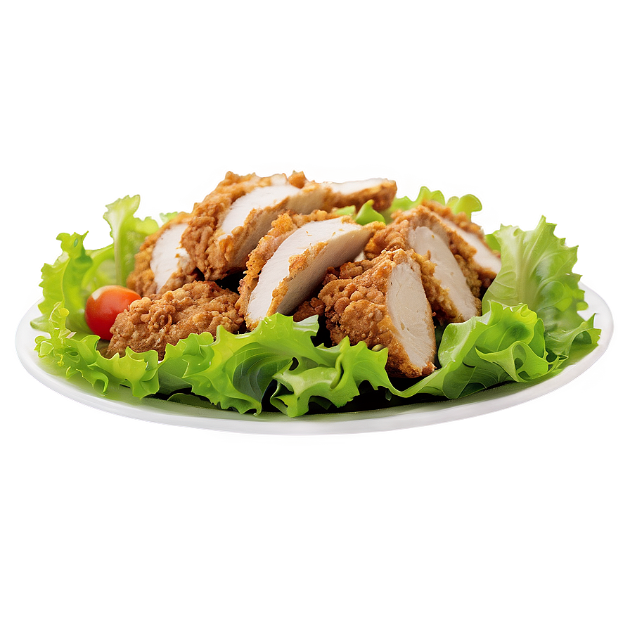 Fried Chicken Salad Png Bmr PNG Image