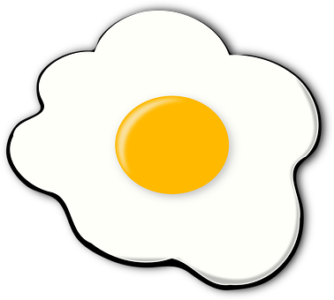 Fried Egg Graphic Illustration PNG Image