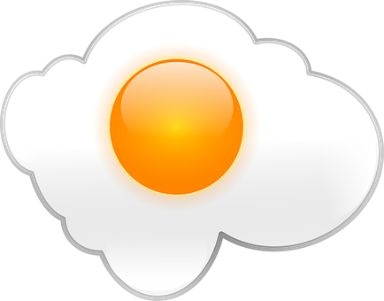 Fried Egg Vector Illustration PNG Image