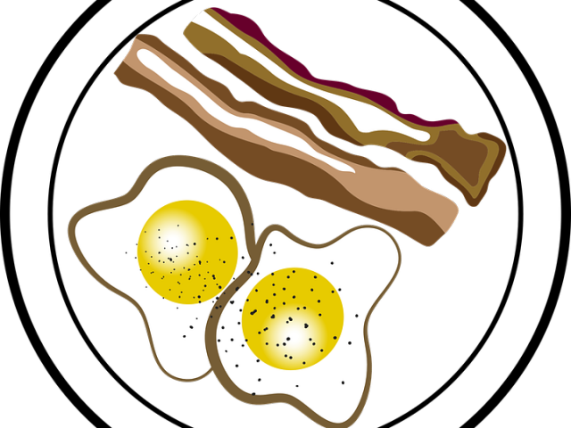 Fried Eggsand Bacon Clipart PNG Image