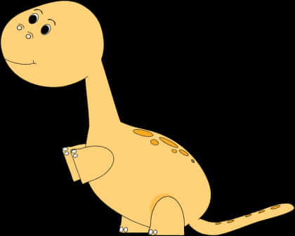 Friendly Cartoon Dinosaur PNG Image