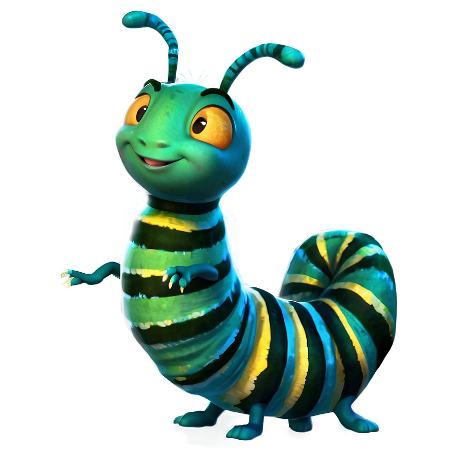 Friendly Caterpillar Character Png 05232024 PNG Image