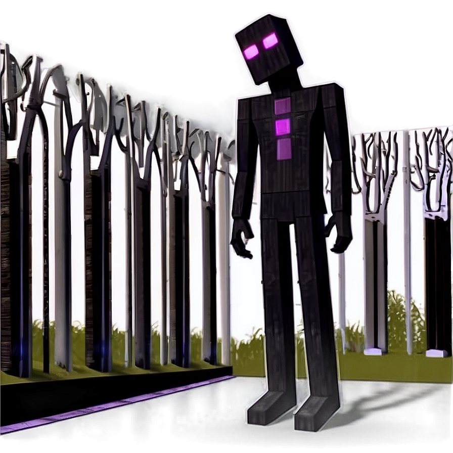 Friendly Enderman In Daylight Png Mht34 PNG Image