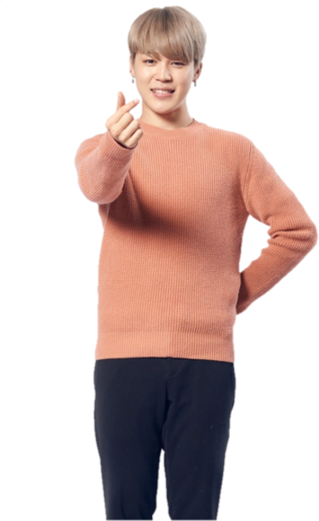 Friendly Gesture Manin Sweater PNG Image