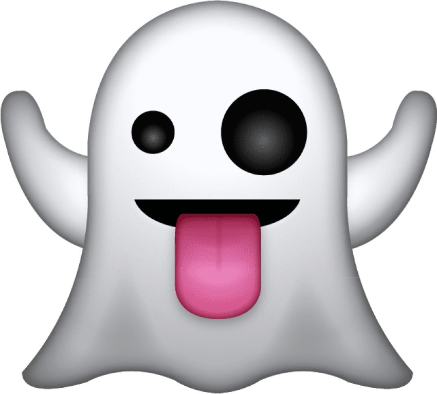 Friendly Ghost Emoji.png PNG Image