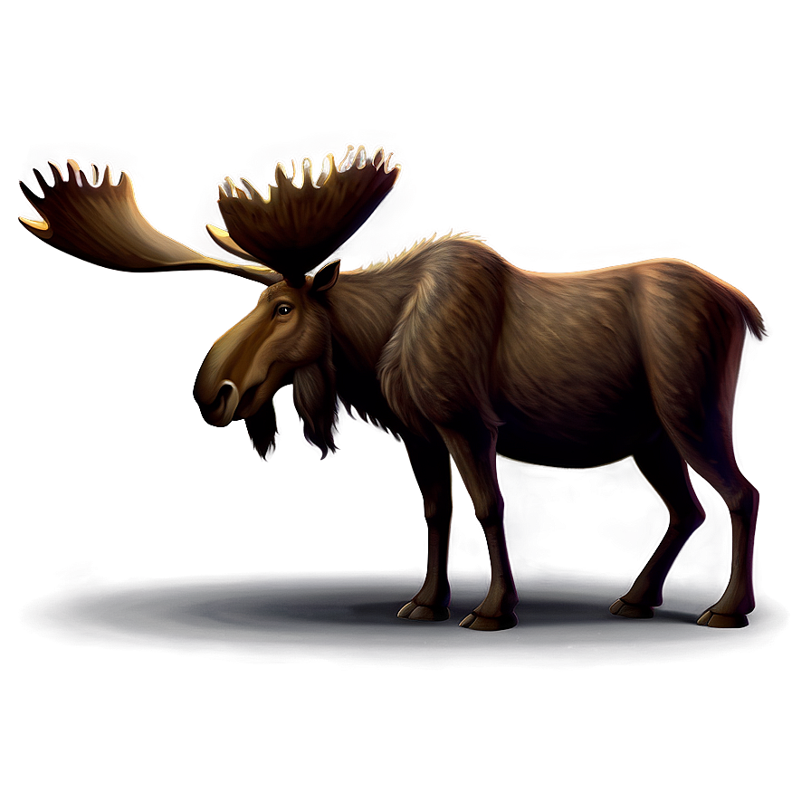 Friendly Moose Cartoon Png Wbn46 PNG Image