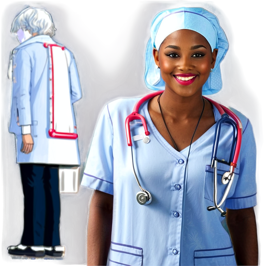 Friendly Nurse Character Png 05242024 PNG Image