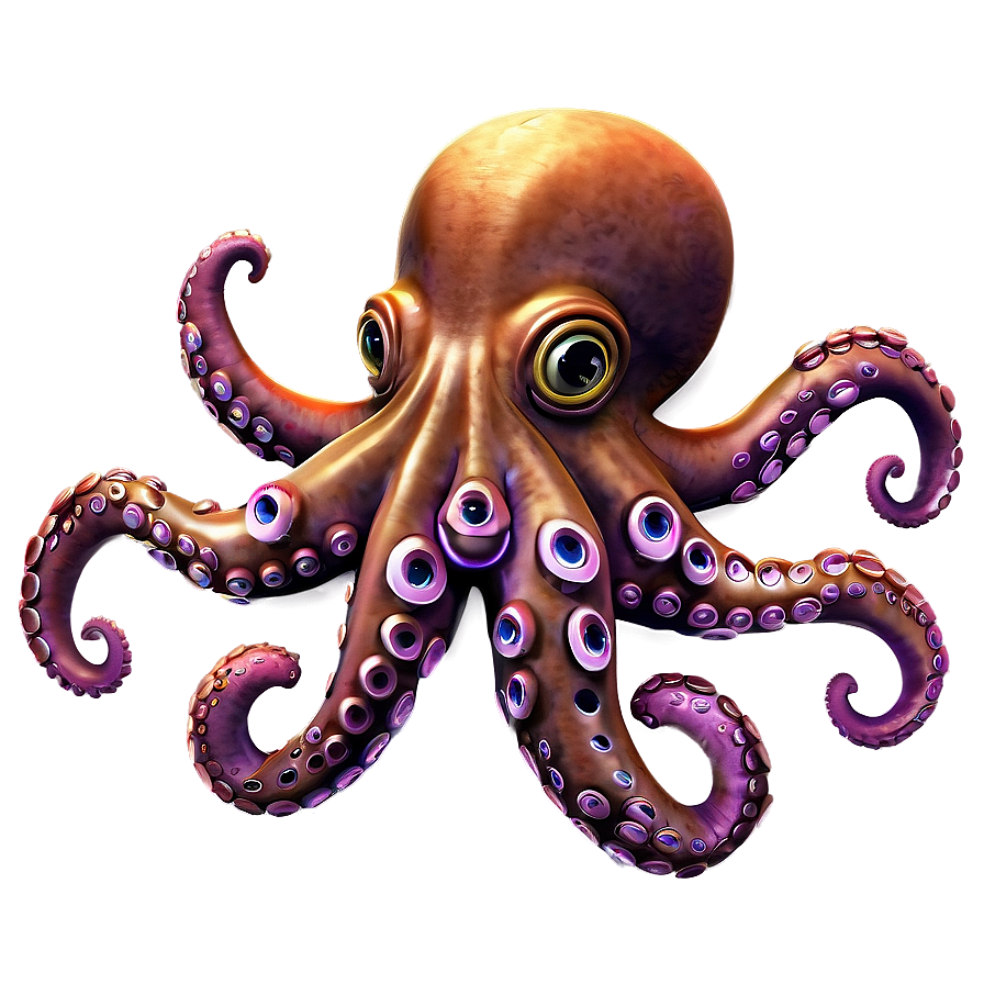 Friendly Octopus Png 05062024 PNG Image