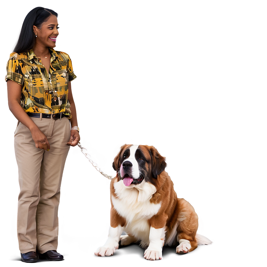 Friendly St Bernard Greeting Png Ltd76 PNG Image