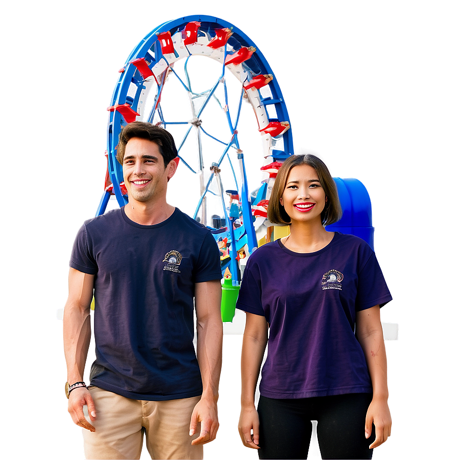 Friends At Theme Park Png Fje45 PNG Image