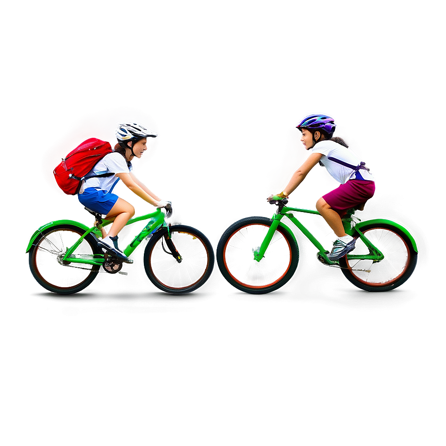 Friends Biking Together Png Yis90 PNG Image