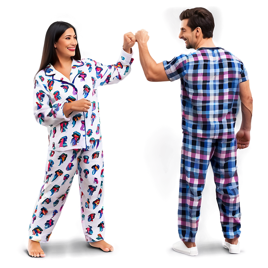 Friends In Pajamas Png 05212024 PNG Image