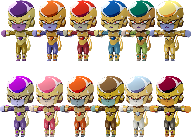 Frieza Character Variations PNG Image