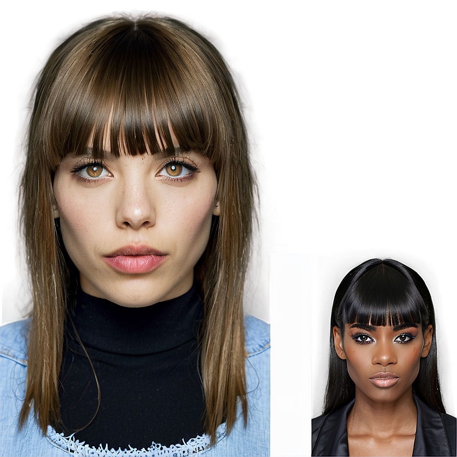 Fringe Bangs Style Guide Png Qid50 PNG Image