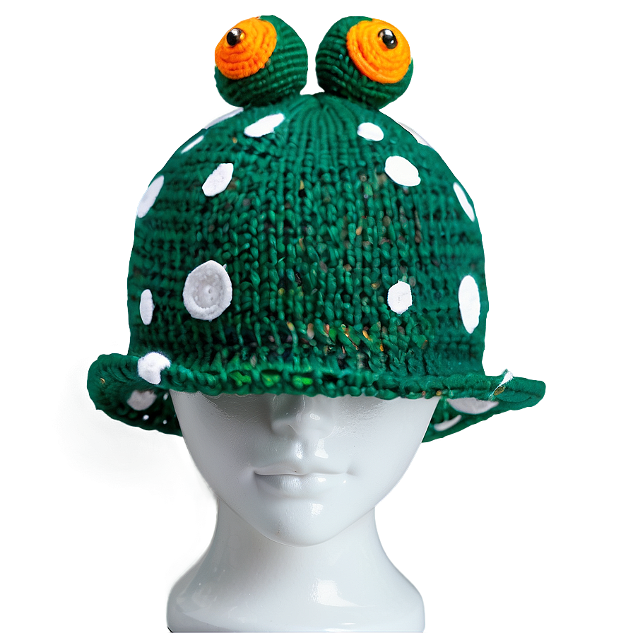 Frog Hat With Polka Dots Png Hwr25 PNG Image