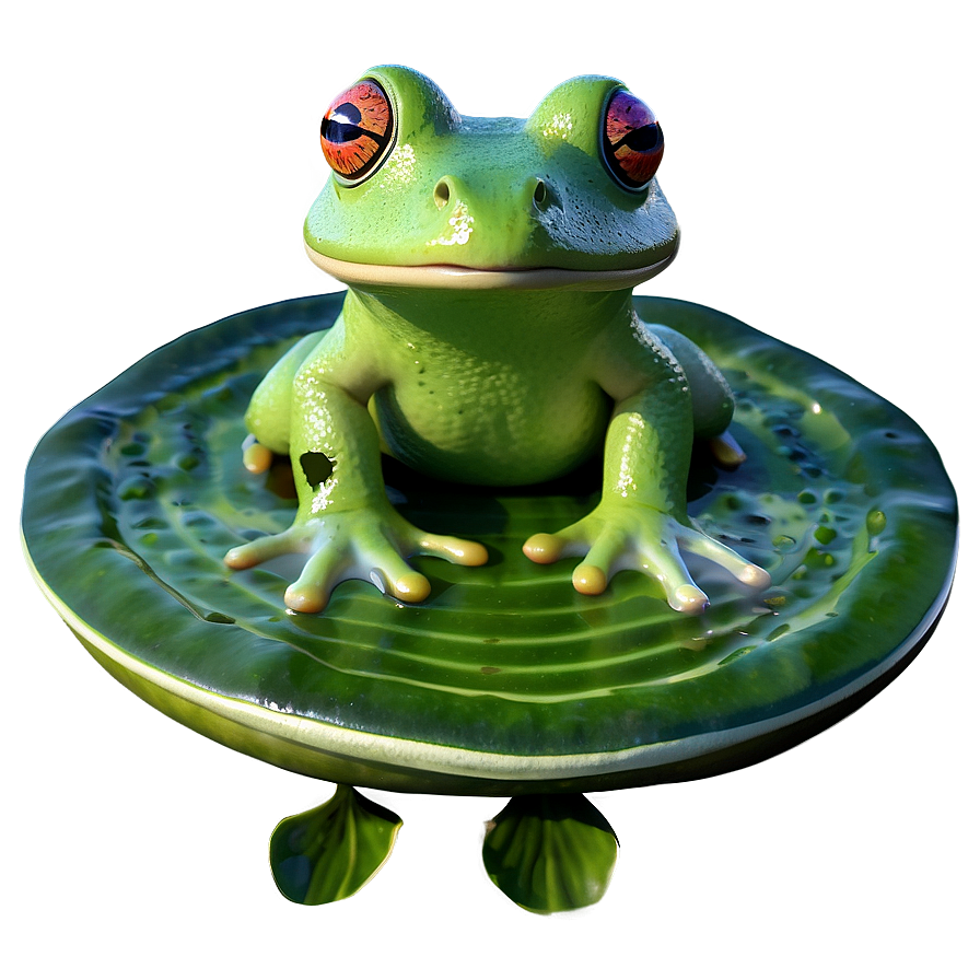 Frog On Lily Pad Png Aqx49 PNG Image