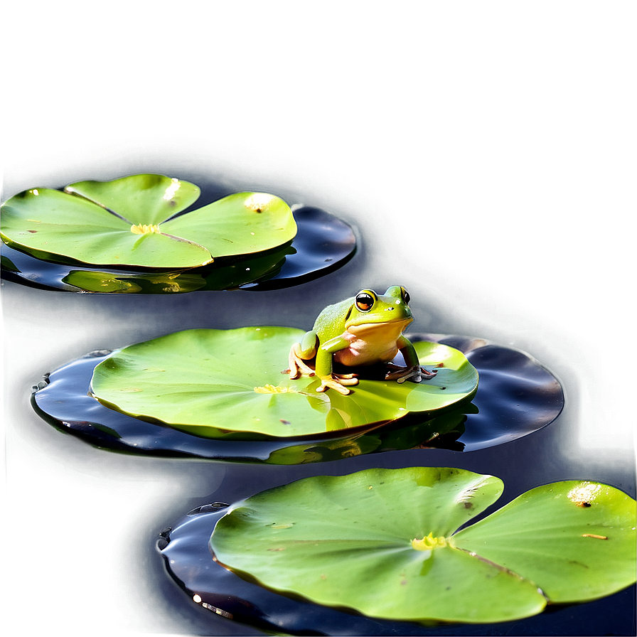 Frog On Lily Pad Png Wov PNG Image