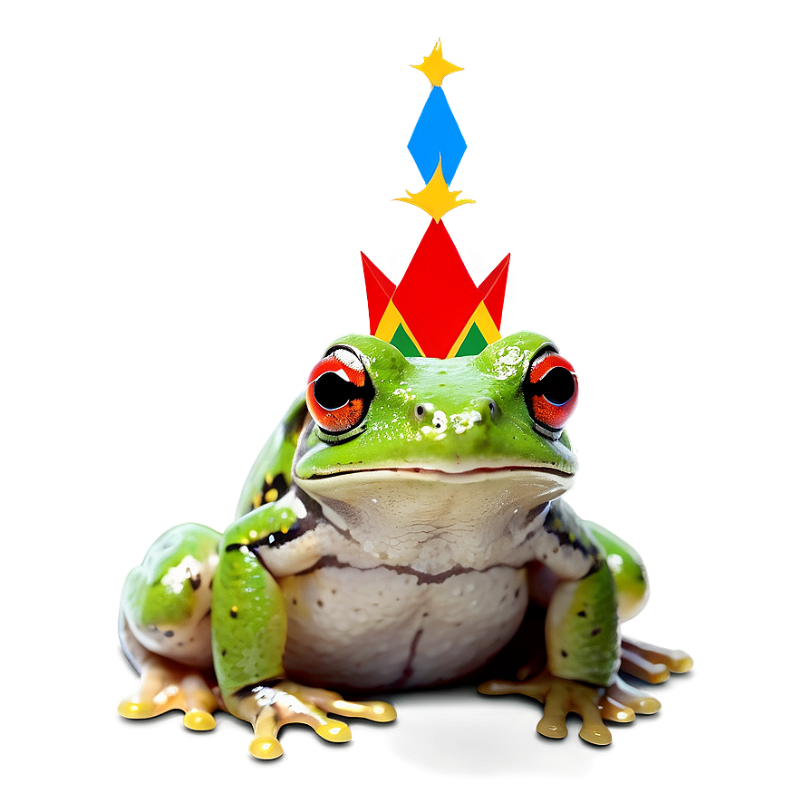 Frog With Crown Png Ppw1 PNG Image