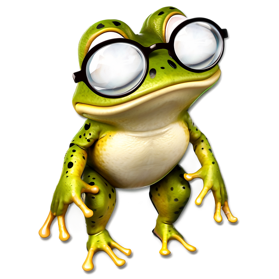 Frog With Glasses Clipart Png 84 PNG Image