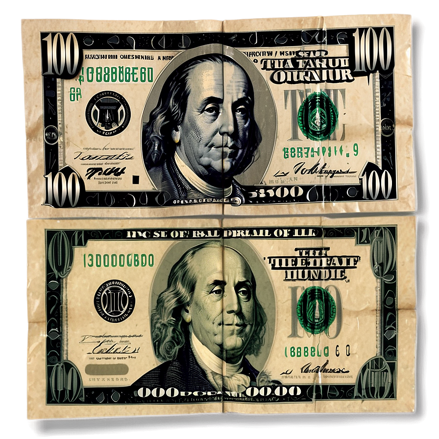 Front And Back 100 Dollar Bill Png Rno PNG Image