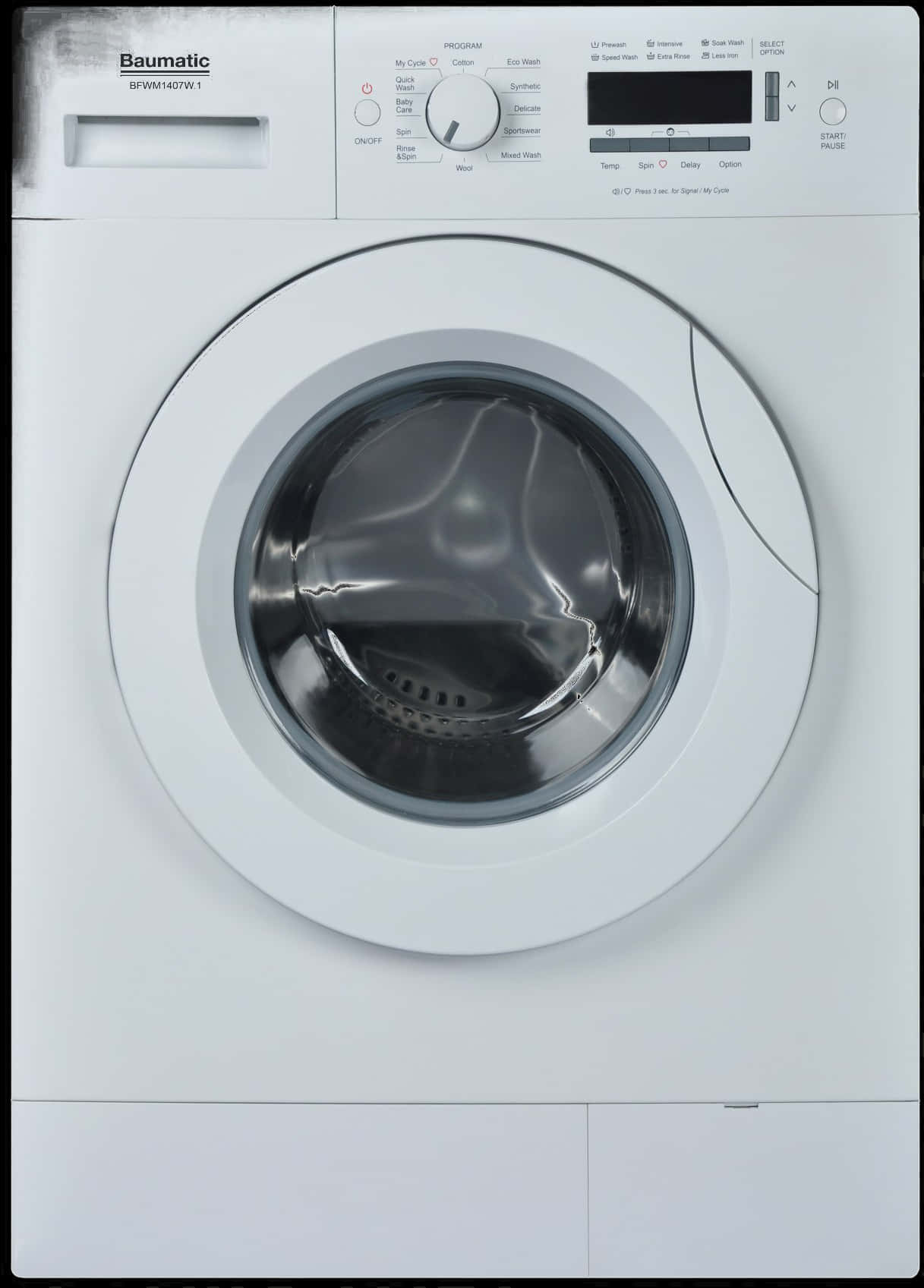 Front Loading Washing Machine Baumatic PNG Image