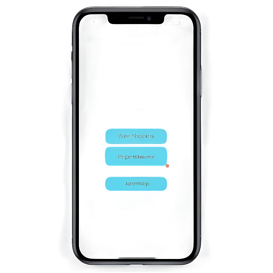 Front View Phone Mockup Png 69 PNG Image