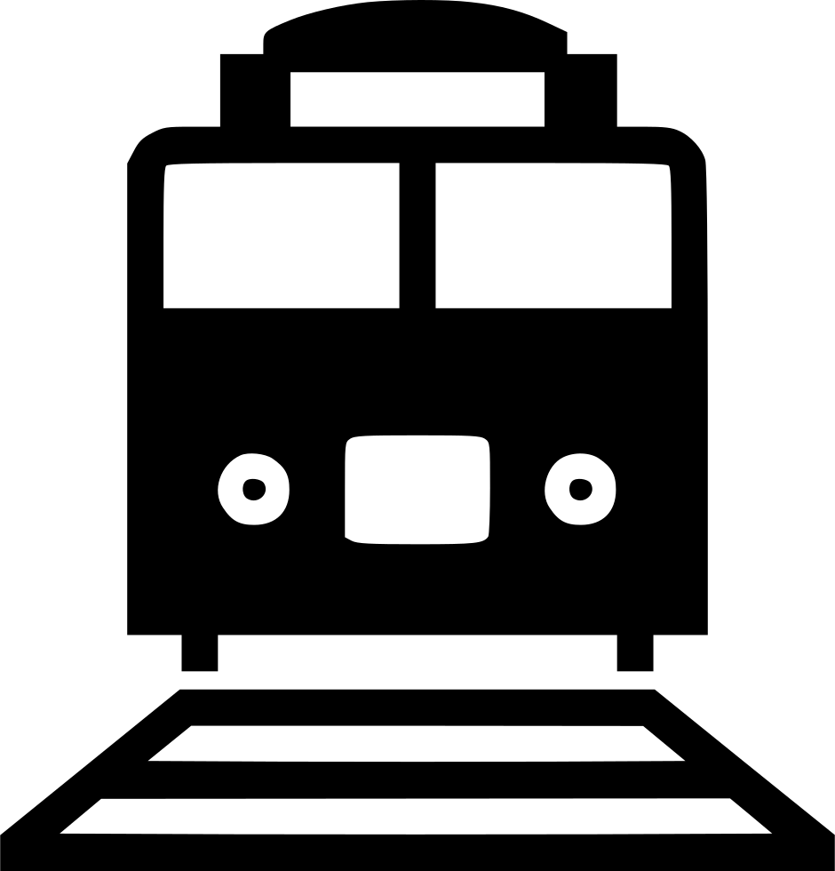 Front View Train Icon PNG Image