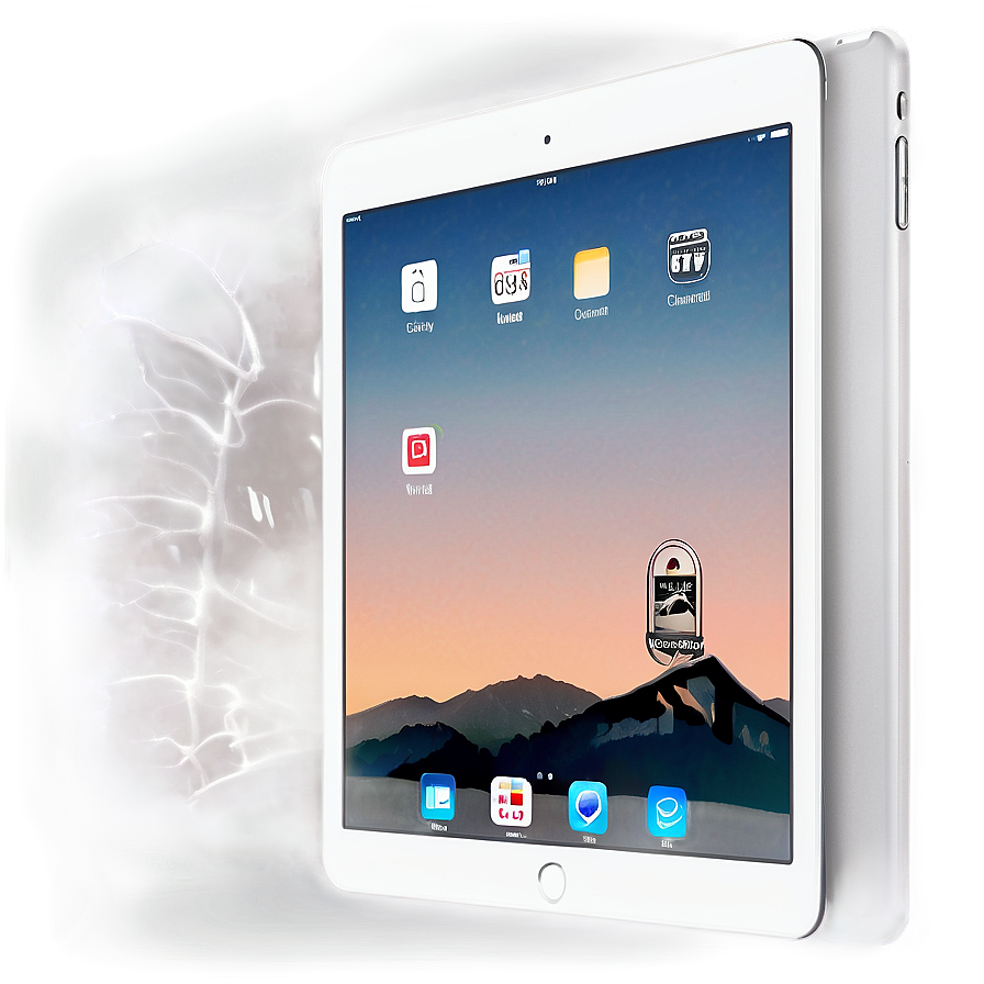 Frontal View White Ipad Png Fqh PNG Image